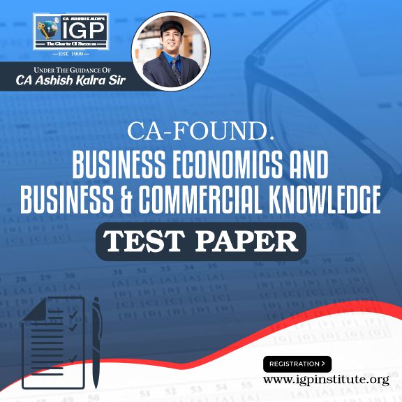 CA -Foundation-  Business Economics And Business & Commercial Knowledge Test